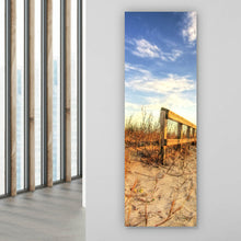 Lade das Bild in den Galerie-Viewer, Acrylglasbild Sandstrand Panorama Hoch
