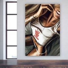 Lade das Bild in den Galerie-Viewer, Aluminiumbild Sexy Tattoo Girl No. 1 Hochformat
