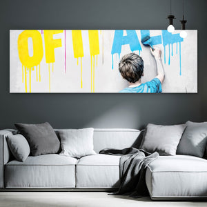 Acrylglasbild Sick of it all Pop Art Panorama