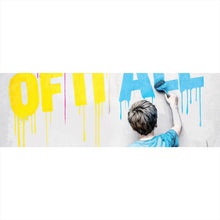 Lade das Bild in den Galerie-Viewer, Aluminiumbild Sick of it all Pop Art Panorama
