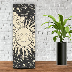Aluminiumbild Sonne und Mond vereint Boho Style Panorama Hoch