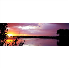 Lade das Bild in den Galerie-Viewer, Acrylglasbild Sonnenuntergang am Strand Panorama

