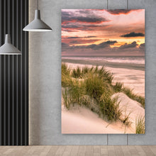 Lade das Bild in den Galerie-Viewer, Poster Sonnenuntergang über den Dünen Hochformat
