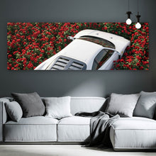 Lade das Bild in den Galerie-Viewer, Poster Sportwagen in Rosenmeer Panorama
