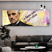 Lade das Bild in den Galerie-Viewer, Acrylglasbild Stilvolle Collage der Pate Pop Art Panorama

