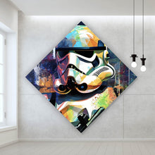 Lade das Bild in den Galerie-Viewer, Aluminiumbild Stormtrooper Abstrakt Art Raute
