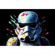 Lade das Bild in den Galerie-Viewer, Aluminiumbild Stormtrooper Graffiti Querformat
