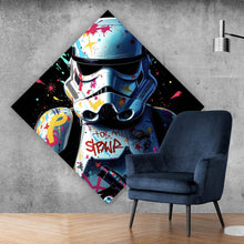 Lade das Bild in den Galerie-Viewer, Acrylglasbild Stormtrooper Graffiti Raute

