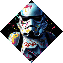 Lade das Bild in den Galerie-Viewer, Spannrahmenbild Stormtrooper Graffiti Raute
