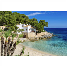 Lade das Bild in den Galerie-Viewer, Poster Strandhaus am Meer Mallorca Querformat
