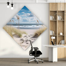 Lade das Bild in den Galerie-Viewer, Acrylglasbild Strandlandschaft mit sanften Dünen Raute
