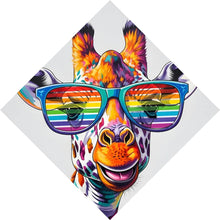 Lade das Bild in den Galerie-Viewer, Poster Stylische Giraffe mit moderner Sonnenbrille Raute
