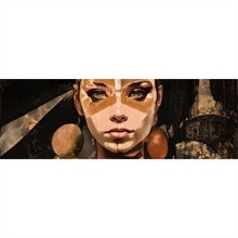 Lade das Bild in den Galerie-Viewer, Spannrahmenbild Surreales abstraktes Frauen Portrait Panorama
