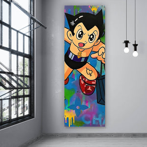 Aluminiumbild Take the Money and Run Panorama Hoch