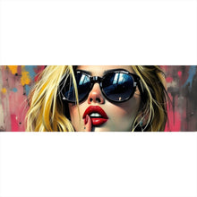 Lade das Bild in den Galerie-Viewer, Spannrahmenbild Tattoo Girl vor Graffiti Wand Panorama
