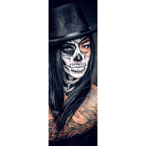 Leinwandbild Tattoo La Catrina No.2 Panorama Hoch