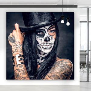 Poster Tattoo La Catrina No.2 Quadrat