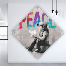 Lade das Bild in den Galerie-Viewer, Spannrahmenbild The World is ours Peace Raute
