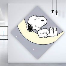 Lade das Bild in den Galerie-Viewer, Acrylglasbild Traumhafter niedlicher Hund mit inspirierendem Spruch Raute
