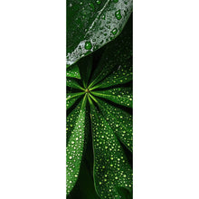 Lade das Bild in den Galerie-Viewer, Leinwandbild Tropische Blätter mit Wassertropfen Panorama Hoch
