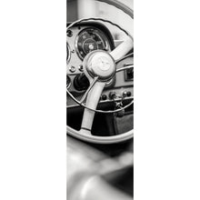 Lade das Bild in den Galerie-Viewer, Poster Vintage Auto Lenkrad Retro Look Panorama Hoch
