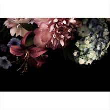 Lade das Bild in den Galerie-Viewer, Aluminiumbild gebürstet Vintage Blumen Querformat
