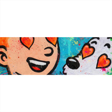 Lade das Bild in den Galerie-Viewer, Leinwandbild Wild Love Pop Art Panorama
