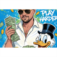 Lade das Bild in den Galerie-Viewer, Poster Work Hard Play Harder Querformat
