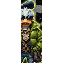 Lade das Bild in den Galerie-Viewer, Acrylglasbild Zeichentrickfigur Fashion mit Sonnenbrille und Jacke No.1 Panorama Hoch
