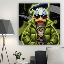 Lade das Bild in den Galerie-Viewer, Acrylglasbild Zeichentrickfigur Fashion mit Sonnenbrille und Jacke No.1 Quadrat
