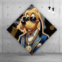 Lade das Bild in den Galerie-Viewer, Poster Zeichentrickfigur Fashion mit Sonnenbrille und Jacke No.2 Raute
