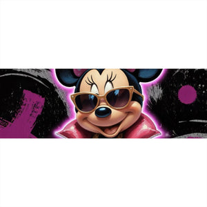 Spannrahmenbild Zeichentrickfigur Fashion mit Sonnenbrille und Jacke No.4 Panorama
