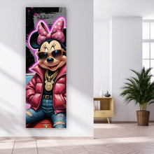 Lade das Bild in den Galerie-Viewer, Poster Zeichentrickfigur Fashion mit Sonnenbrille und Jacke No.4 Panorama Hoch
