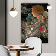 Lade das Bild in den Galerie-Viewer, Spannrahmenbild Abstract Bubbles Hochformat
