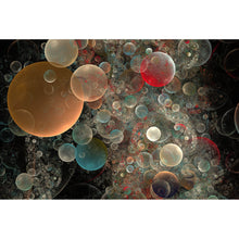 Lade das Bild in den Galerie-Viewer, Leinwandbild Abstract Bubbles Querformat
