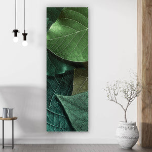 Poster Green Leafs Panorama Hoch