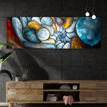 Lade das Bild in den Galerie-Viewer, Spannrahmenbild Abstrakte Blasen Panorama
