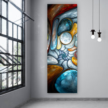 Lade das Bild in den Galerie-Viewer, Aluminiumbild Abstrakte Blasen Panorama Hoch
