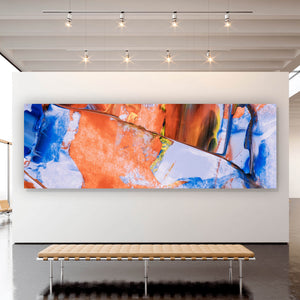 Spannrahmenbild Abstrakte bunte Malerei Panorama
