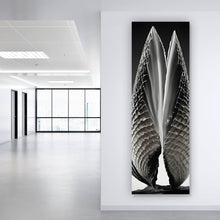 Lade das Bild in den Galerie-Viewer, Poster Abstrakte Skulptur geöffnete Muschel Panorama Hoch
