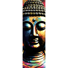 Lade das Bild in den Galerie-Viewer, Poster Abstrakter Buddha Bunt Panorama Hoch
