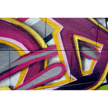 Lade das Bild in den Galerie-Viewer, Spannrahmenbild Abstraktes Graffiti auf einer Mauer Querformat
