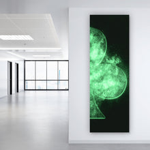 Lade das Bild in den Galerie-Viewer, Aluminiumbild gebürstet Kartensymbol Modern Art Panorama Hoch
