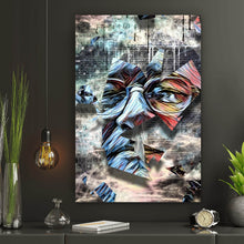 Lade das Bild in den Galerie-Viewer, Acrylglasbild Abstraktes Männer Gesicht Hochformat
