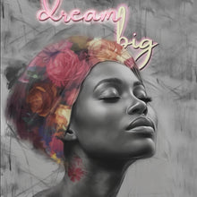 Lade das Bild in den Galerie-Viewer, Aluminiumbild Afrikanisches Frauengesicht Digital Art Quadrat
