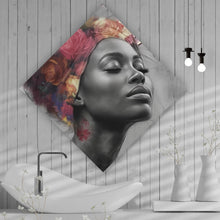 Lade das Bild in den Galerie-Viewer, Poster Afrikanisches Frauengesicht Digital Art Raute

