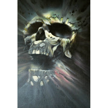 Lade das Bild in den Galerie-Viewer, Spannrahmenbild Airbrush Totenschädel Hochformat

