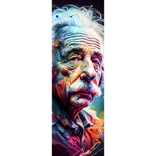 Lade das Bild in den Galerie-Viewer, Aluminiumbild gebürstet Albert Einstein Abstrakt Panorama Hoch
