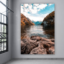 Lade das Bild in den Galerie-Viewer, Poster Alpensee in Bayern Hochformat
