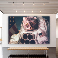 Lade das Bild in den Galerie-Viewer, Poster Amerikanische Astronauten Katze Querformat
